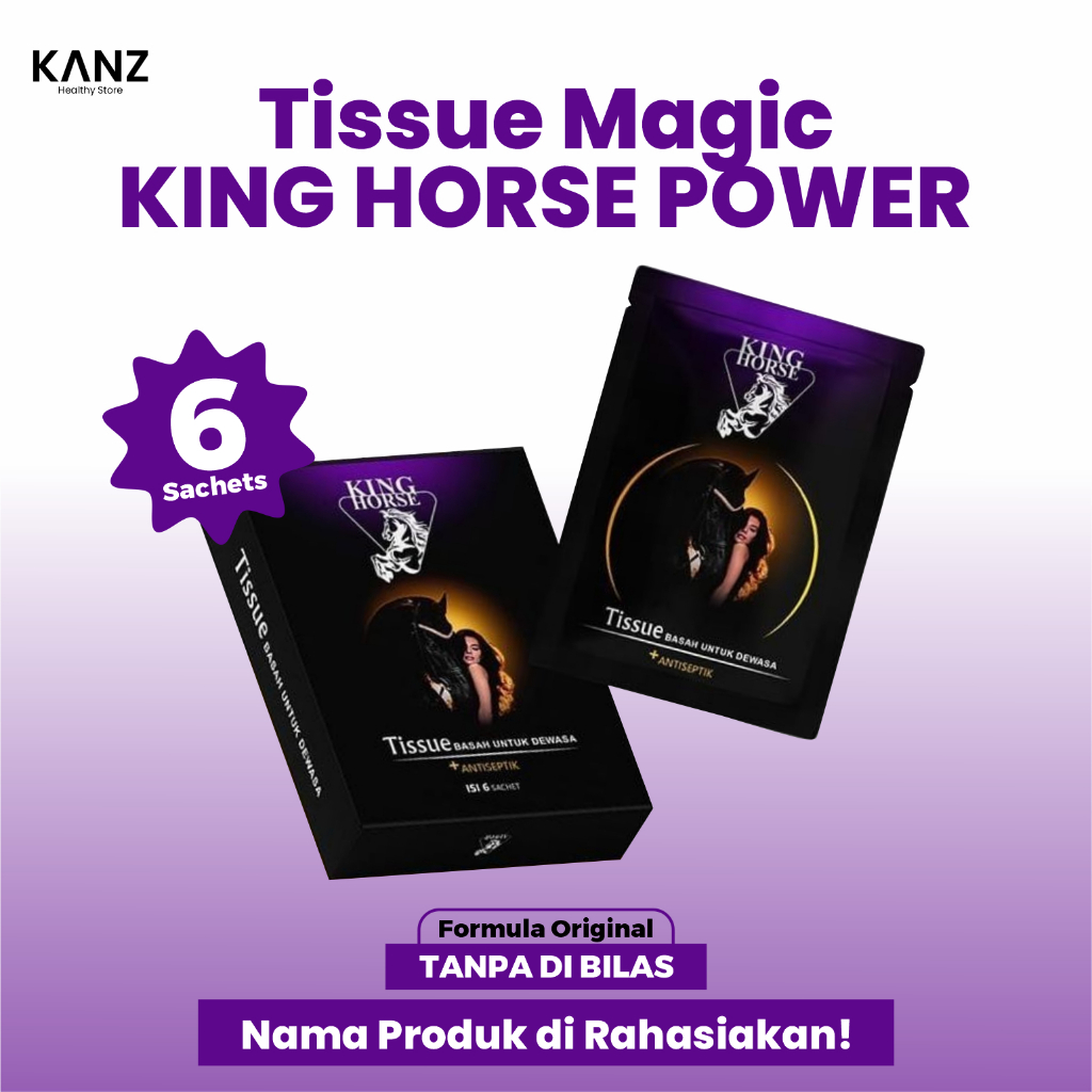 King Horse Tisu Magic Tahan Lama Khusus Pria Tissue Mejik