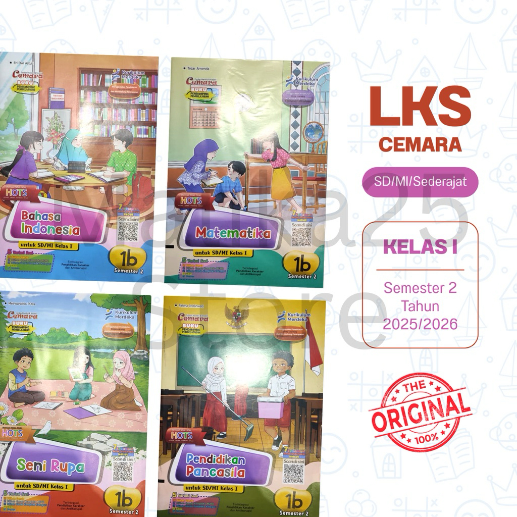 LKS CEMARA SD MI KELAS 1 SEMESTER 2 2025/2026 KURIKULUM MERDEKA PUTRA NUGRAHA