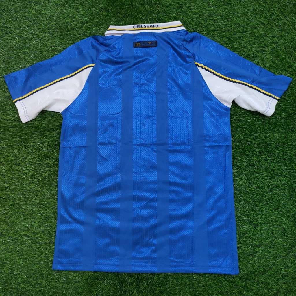 JERSEY BOLA RETRO CHELSEA HOME KLASIK 1997/1999 HIGH QUALITY JUMBO XXL 2XL XXXL 3XL