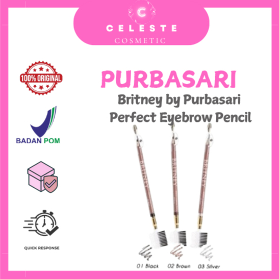 PURBASARI | Britney by Purbasari Perfect Eyebrow Pencil - Pensil Alis + Sisir