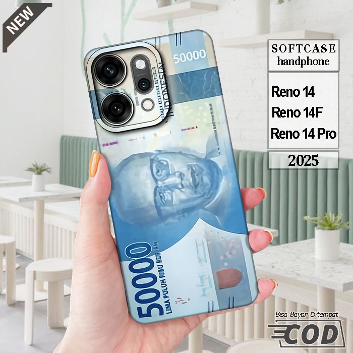 Case OPPO RENO 14  _OPPO RENO 14F  _OPPO RENO 14 PRO  _Casing silikon hitam bening Elastis keren