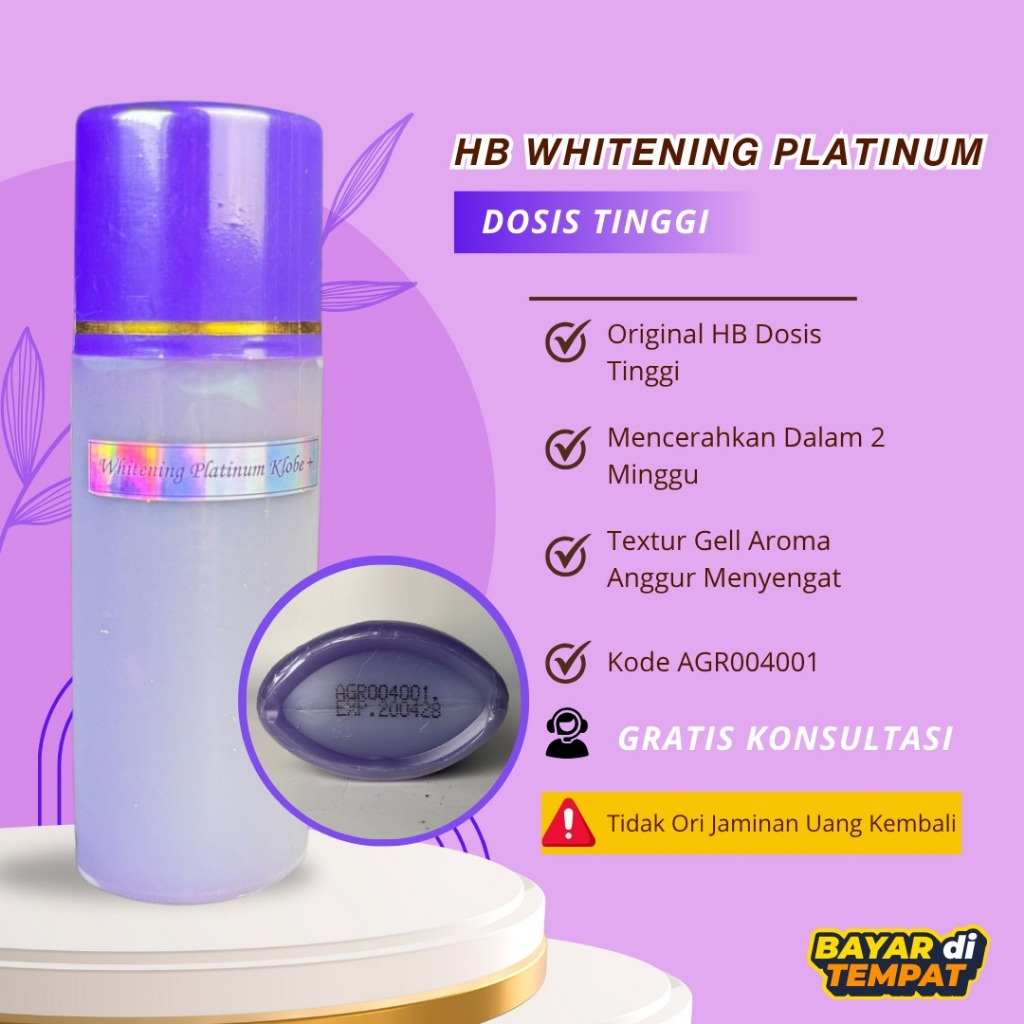 HB DOSTING ANGGUR PLATINUM 004001 | BODY LOTION PEMUTIH | HB DOSTING SUPER MALAM
