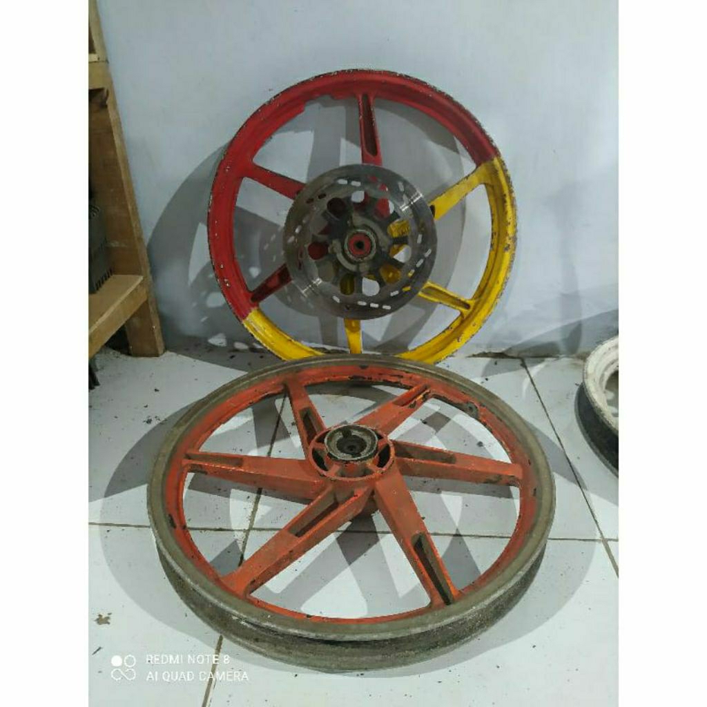 Velg Depan Original Satria 2 Tak Hiu lumba DD