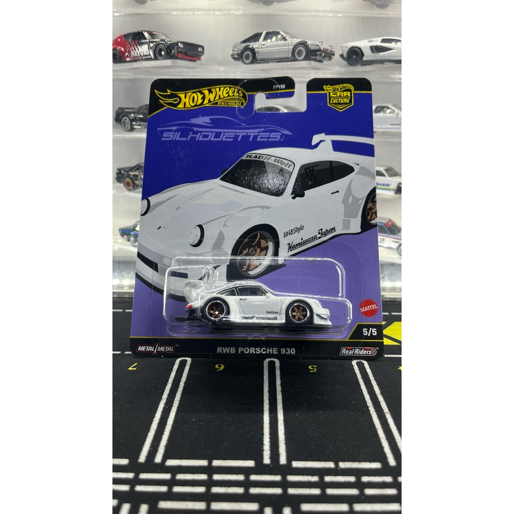 Hot Wheels Poce Rwb Putih Premium (RWB Porsche 930) Silhouettes