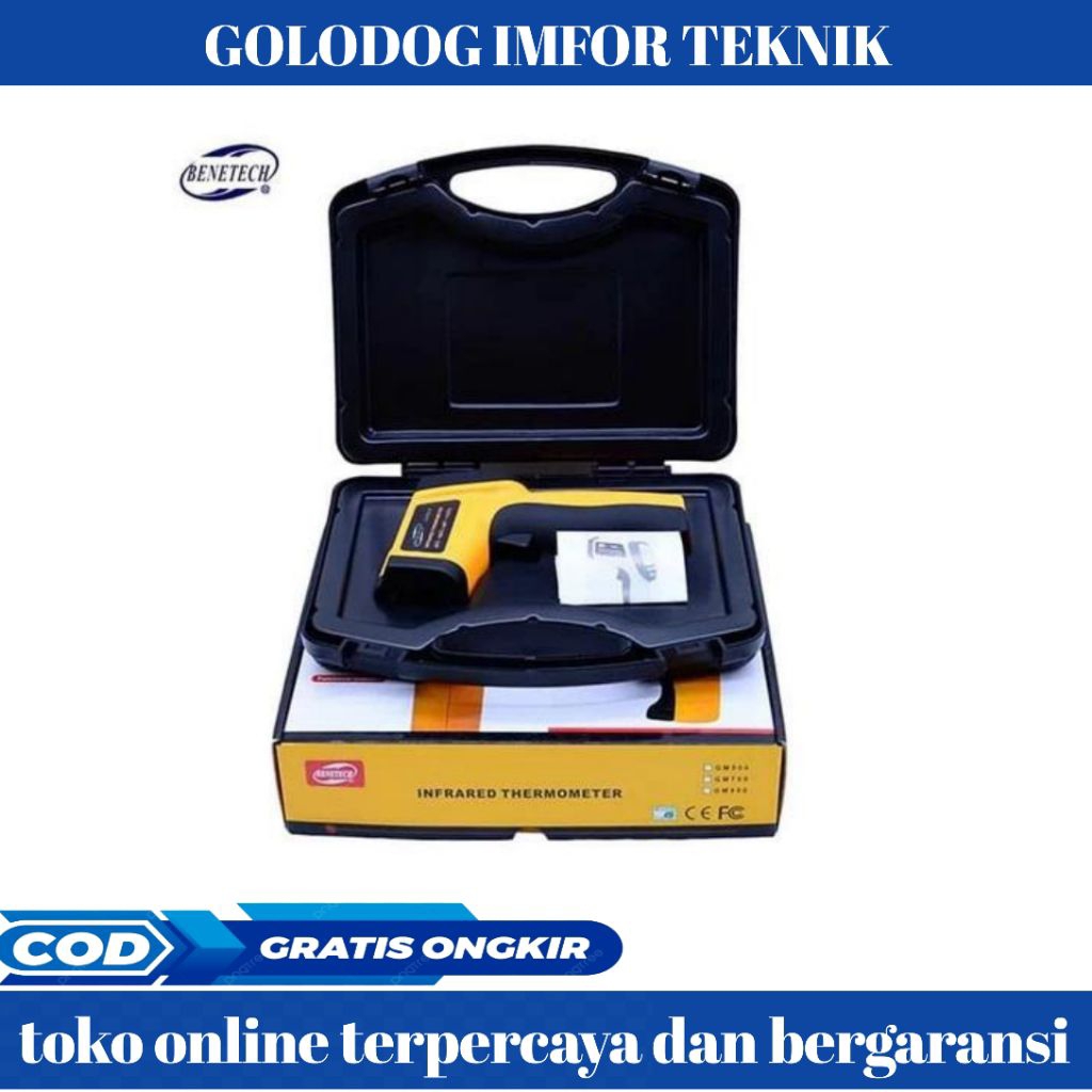 Infrared Thermometer 900 Celcius Benetech GM900 Termometer Gun 900 GM