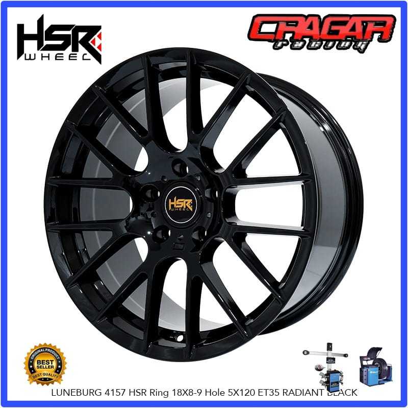 Velg Mobil Hsr Wheel Luneburg R18 Hole 5x120 Untuk Bmw F10 Bmw F30 Bmw E46 Bmw X1 Dll