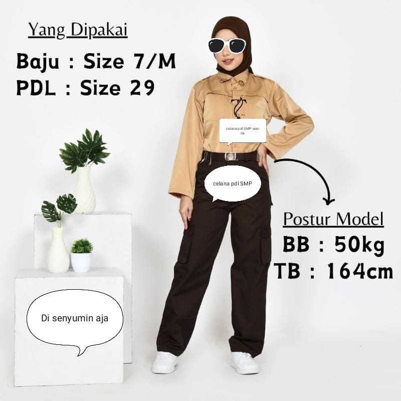 CELANA PRIA/CELANA PDL PRIA DAN WANITA /PRAMUKA/CELANA CARGO PDL SEKOLAH