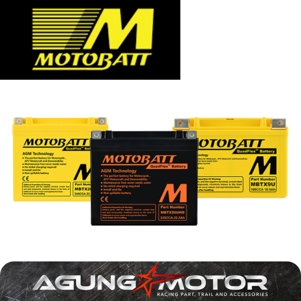Aki Motor MOTOBATT Kering Buat Motor Beat Supra Karisma Mio N MAX FU Semua Motor
