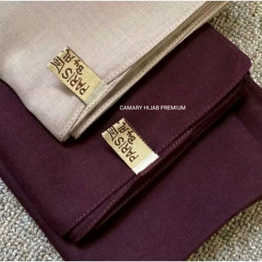 Hijab Segi Empat Paris Premium ORIGINAL BRAND ALMAHIRA/RF_BASIC/CAMARY BEST SELLER