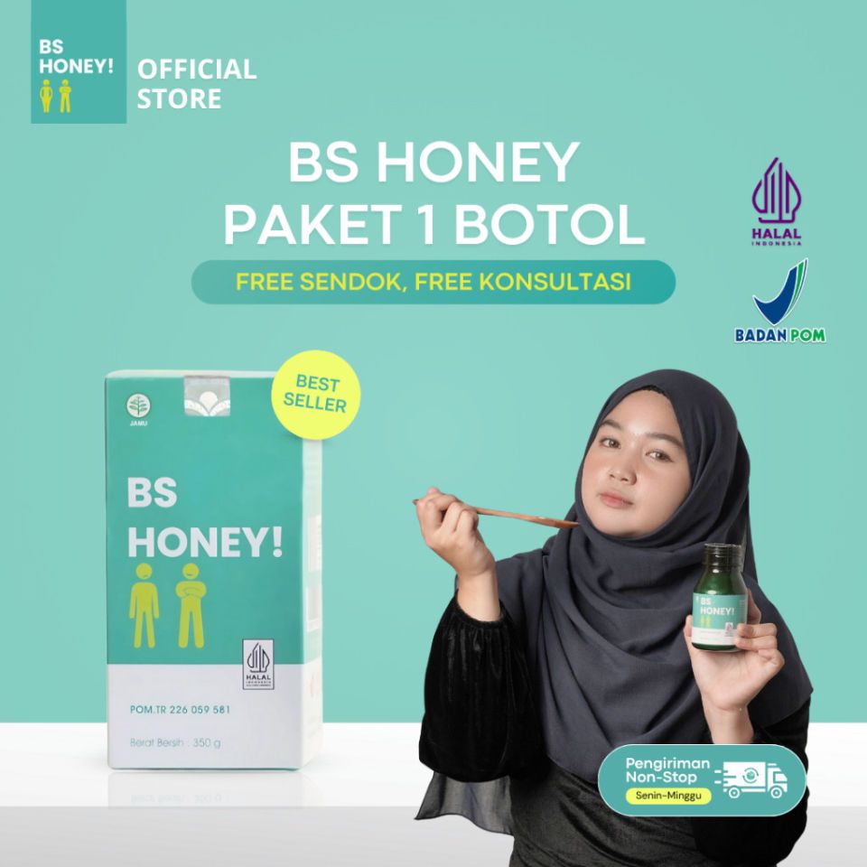 *PROMO* BYE SKINNY 1 Botol (BS HONEY Penggemuk Badan)