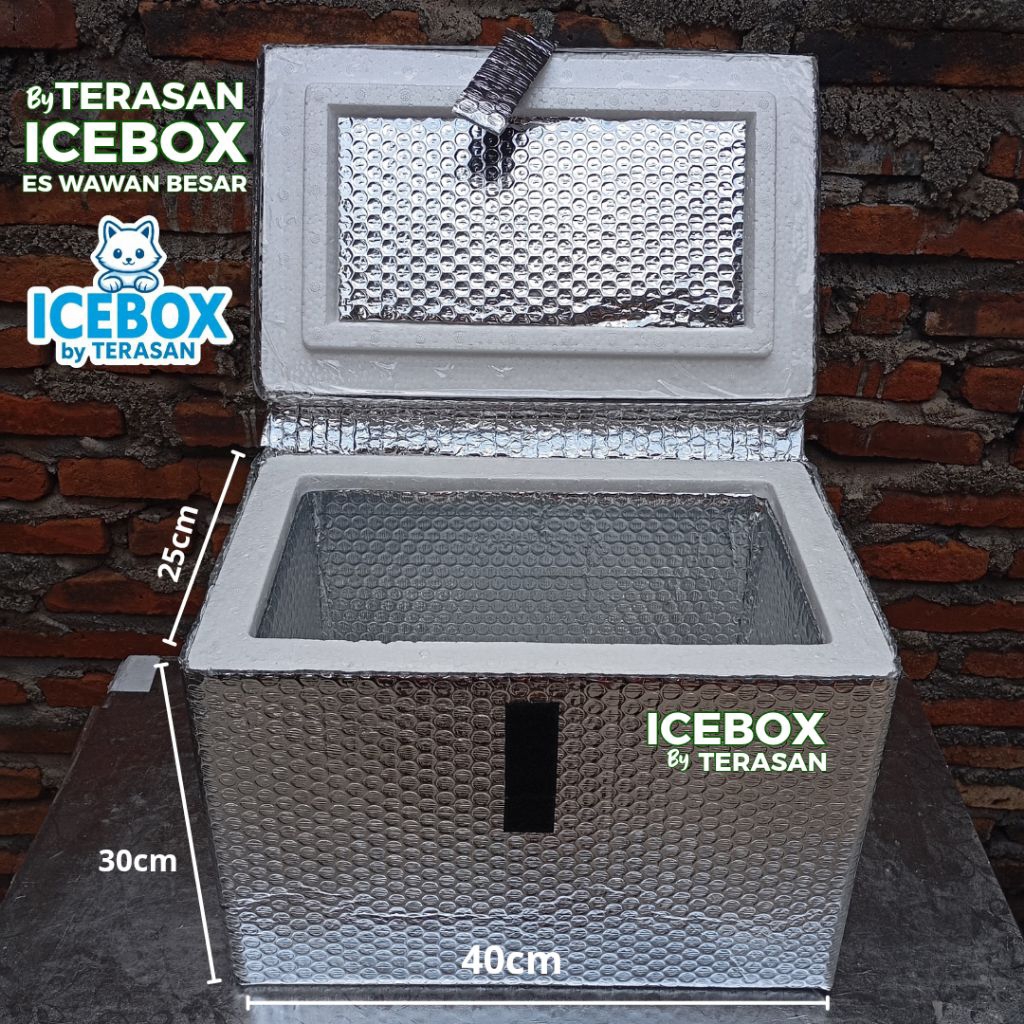 ICEBOX COOLER BOX PETI ES WAWAN BESAR ES POTONG MAMBO DOGER ICE CREAM ES KRIM 8LITER DILAPISI ALUMUN