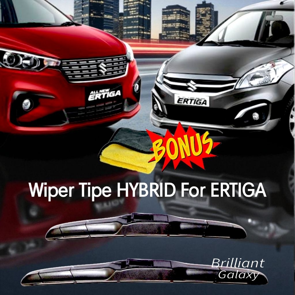 Wiper Kipas Kaca Depan HYBRID for ERTIGA - Sepasang
