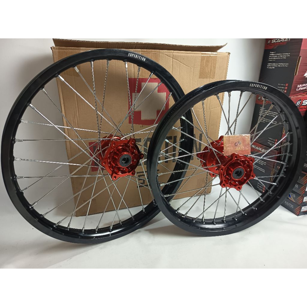 Velg CRF150 KLX150 & WR155 Trail Trabas Ring 18 21 Full Expedition Velg Expedition Tromol cnc Expedi