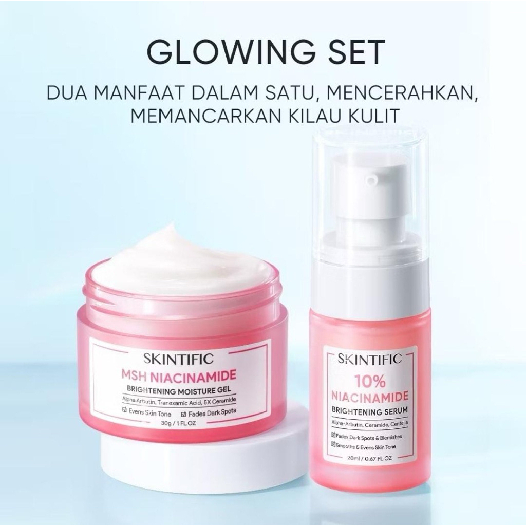 SKINTIFIC - 2pcs Skincare Set | 2IN1 Serum Moisturizer