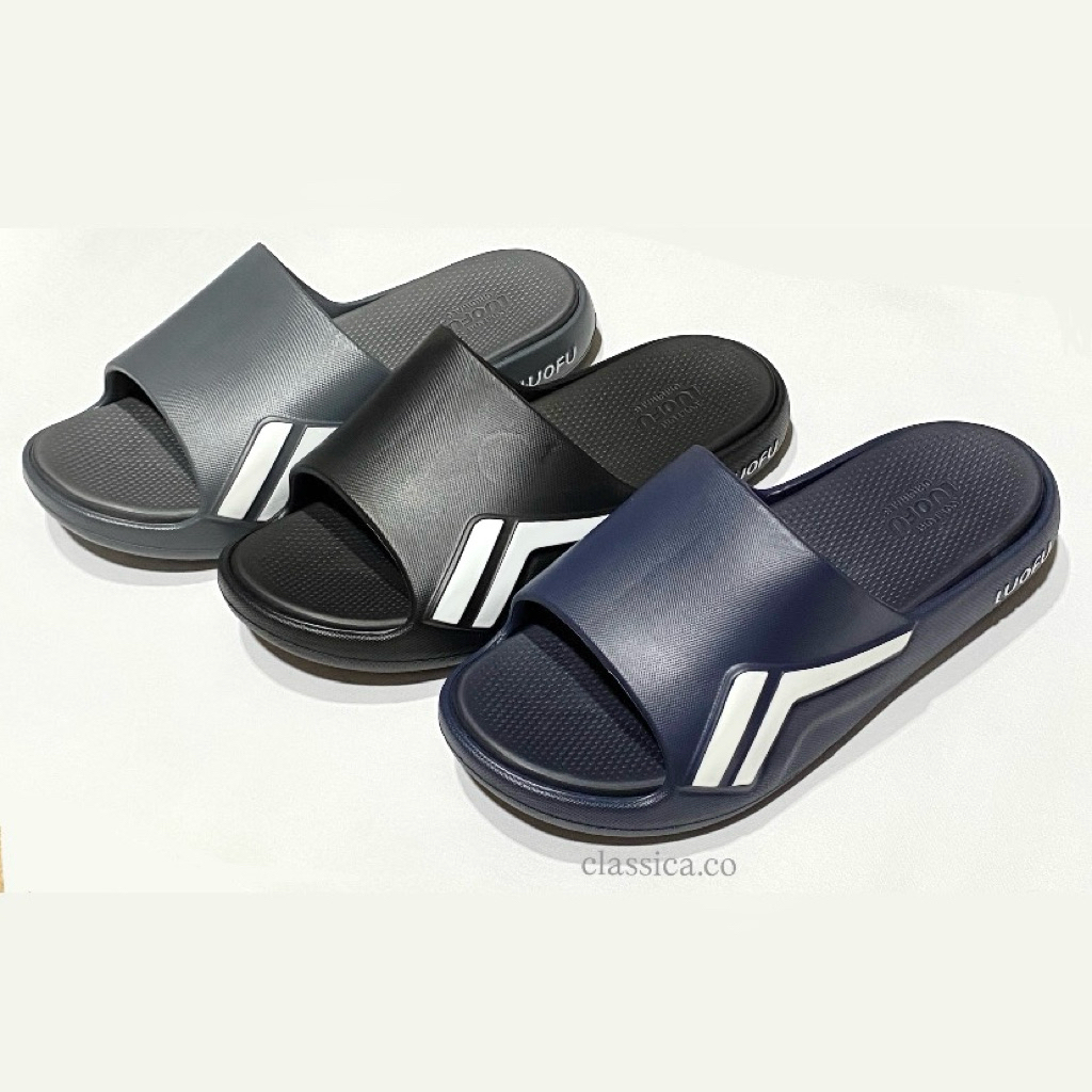 LUOFU sandal selop luofu pria bahan karet eva rubber ringan sendal laki-laki dewasa sendal luofu cow