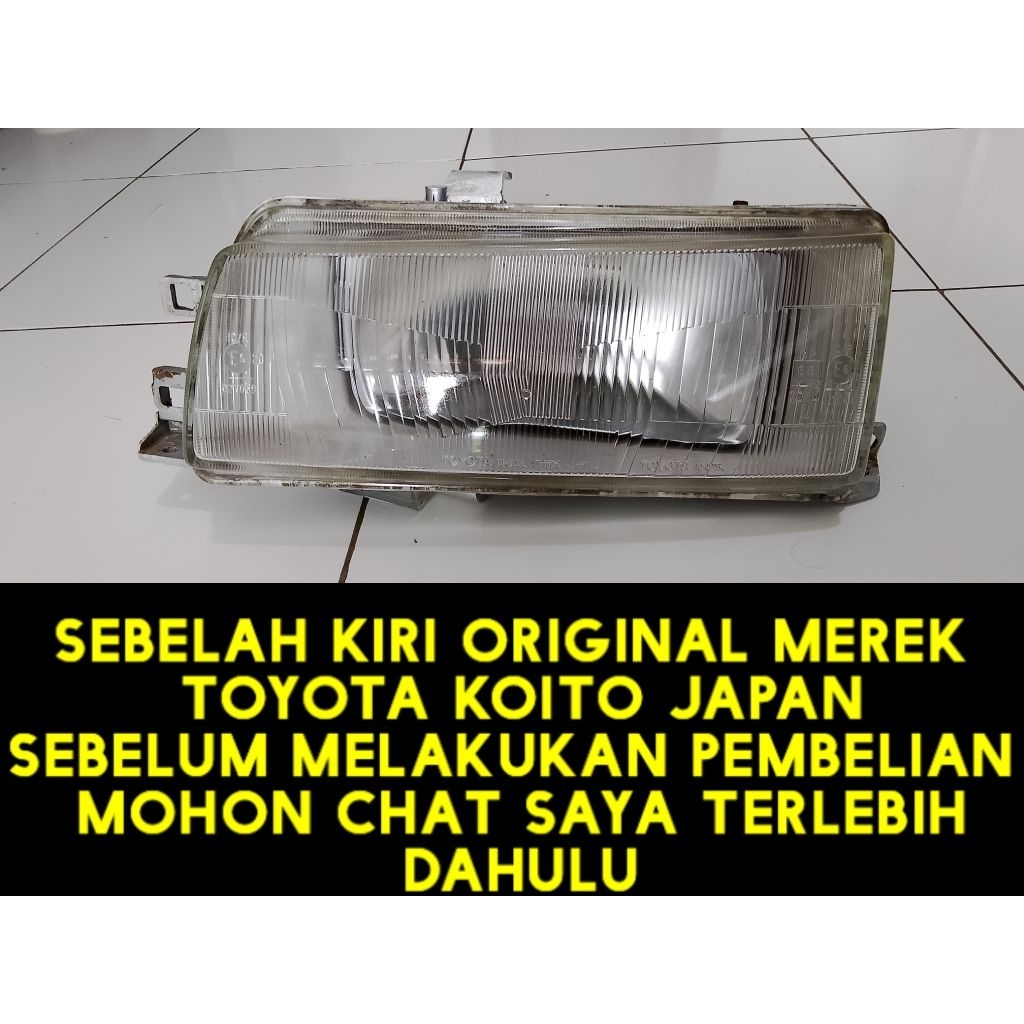 headlamp lampu depan Corolla twincam 1988 1989 1990 1991