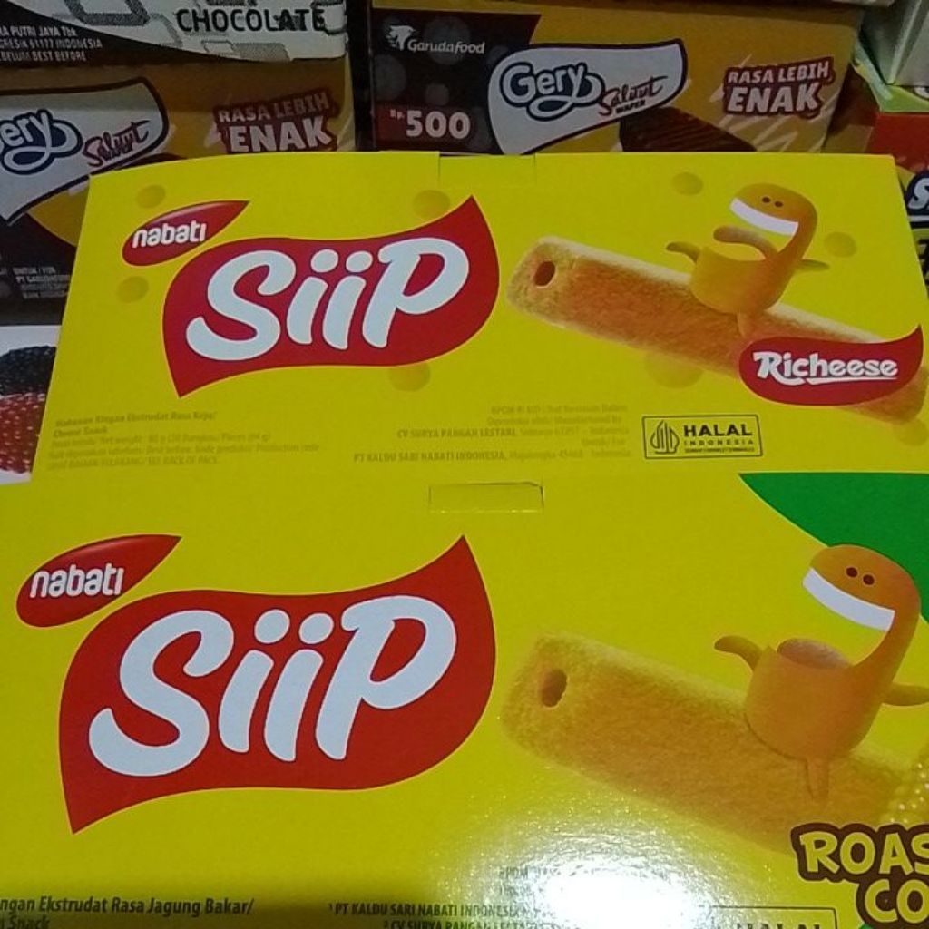 Siip Nabati Rasa Keju dan jagung cokelat