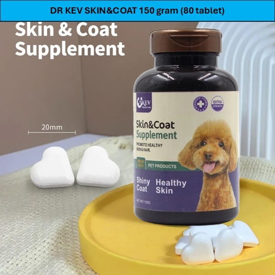 ( DR.KEV SKIN & COAT 150 GRAM ) / VITAMIN BULU / HAIR & SKIN / VITAMIN KESEHATAN