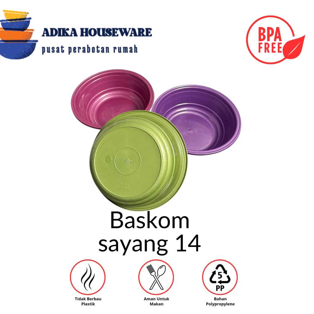 BASKOM SAYANG 14 - BASKOM NASI HAJATAN BESAR - EMBER BANCAAN PLASTIK JUMBO