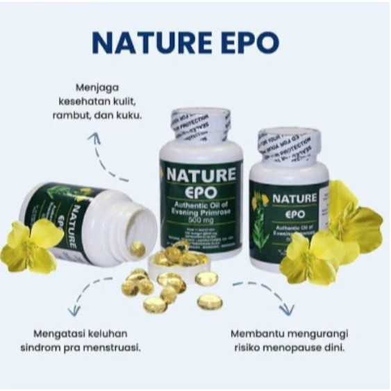 Nature EPO Suplemen Alami Atasi PMS & Menopause Dini