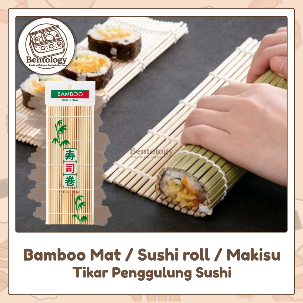 Tikar bambu sushi / Tikar sushi / Penggulung sushi / Bamboo Mat / Sushi Roll / Makisu