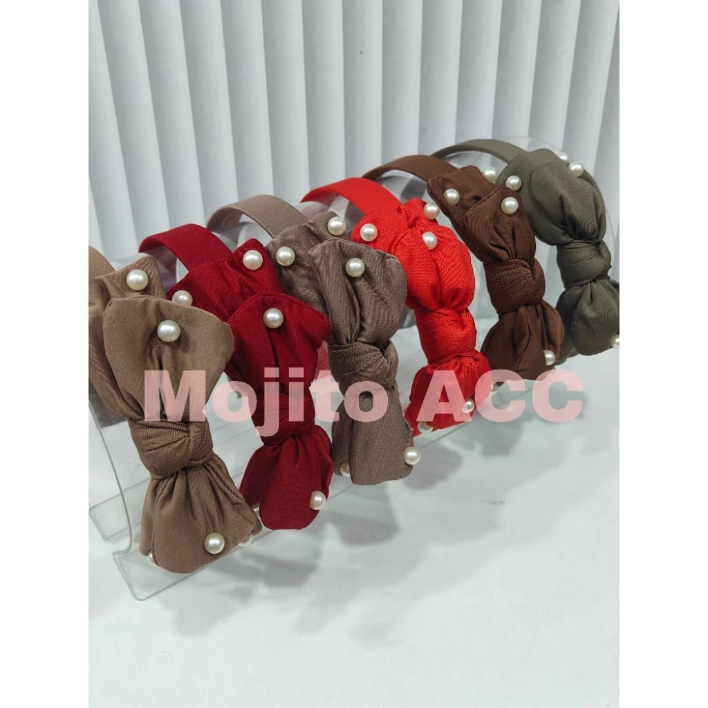 Bando 2 Pita Mutiara / Bando Pita Mutiara / Bando Mutiara / Bando Chibi / Bando Nagita / Bando Akses