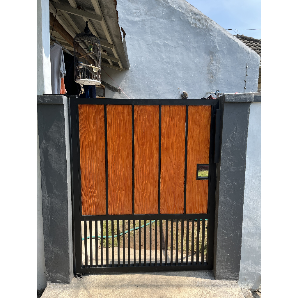 Pagar Woodplank Minimalis