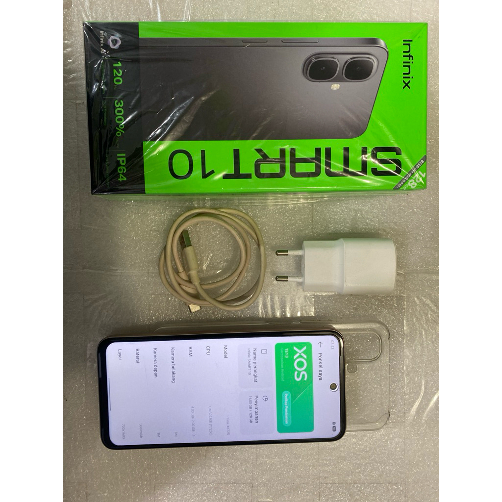 HP INFINIX SMART 10 RAM 4/128 gb resmi original (SECOND)