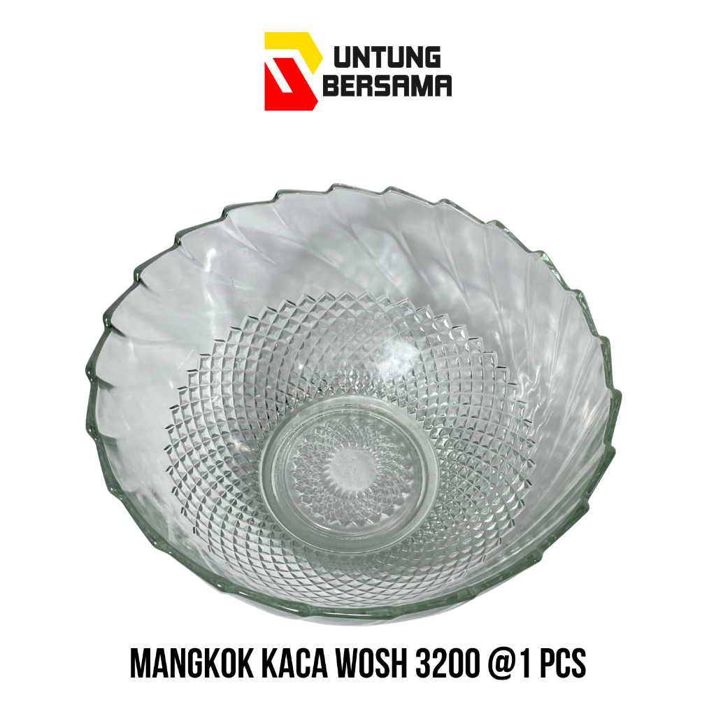 [1 PCS] MANGKOK KACA WOSH 3200 / MANGKOK KACA BENING BESAR