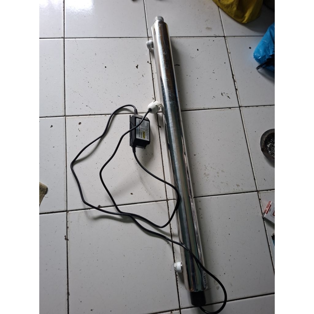 tabung dan lampu  uv Ro  25watt 50gpm stainless