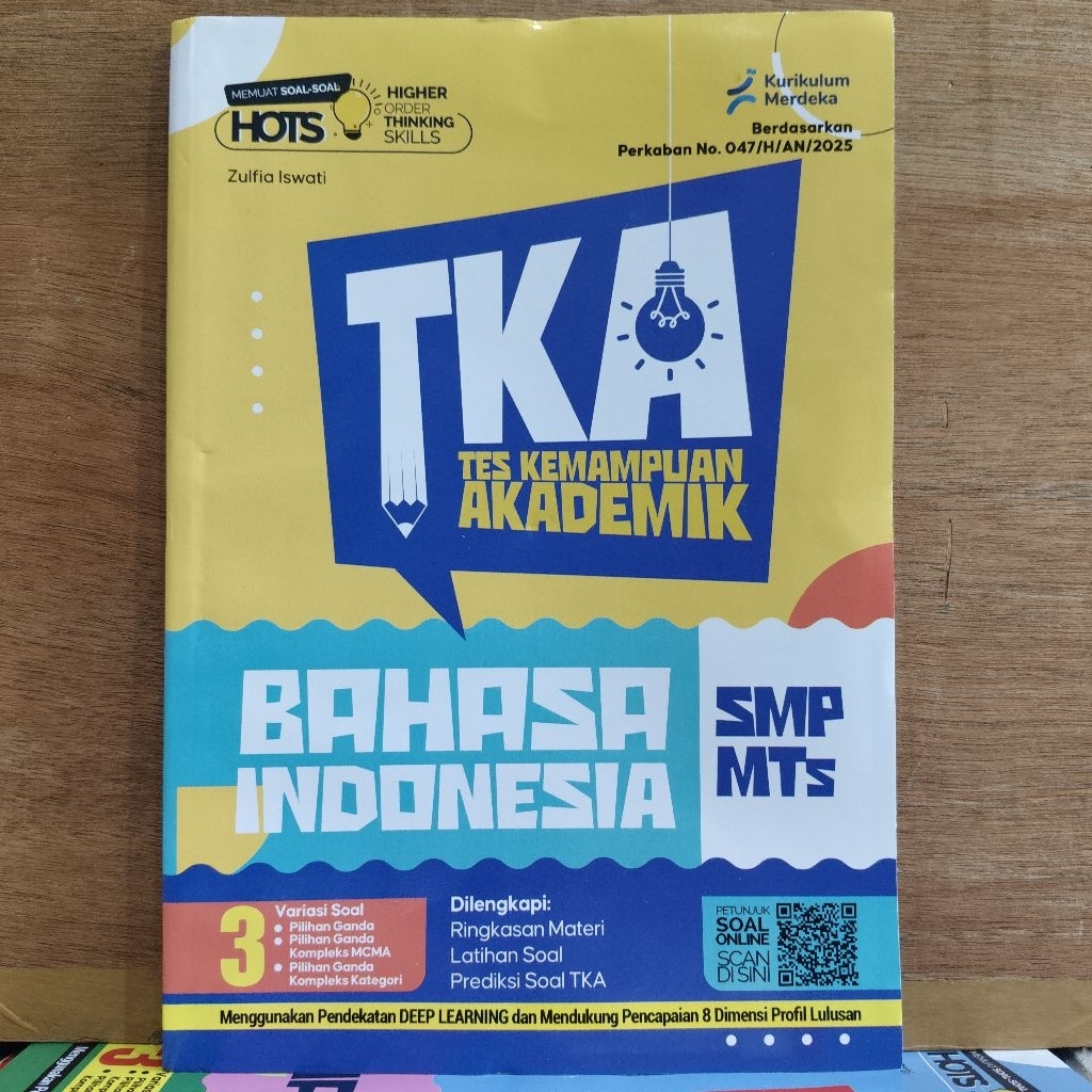 [Latihan Soal] TKA Tes Kemampuan Akademik Bahasa Indonesia untuk SMP/MTs Kelas 9