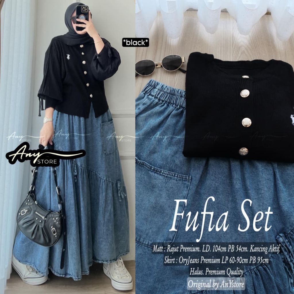 D'chic Amita Set Rok Wanita Setelan Wanita Gaya Kasual