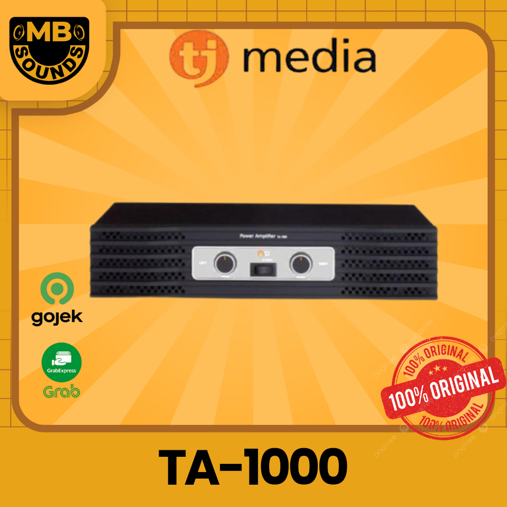 TJ MEDIA TA-1000 / TA1000 / TA 1000 POWER AMPLIFIER ORIGINAL