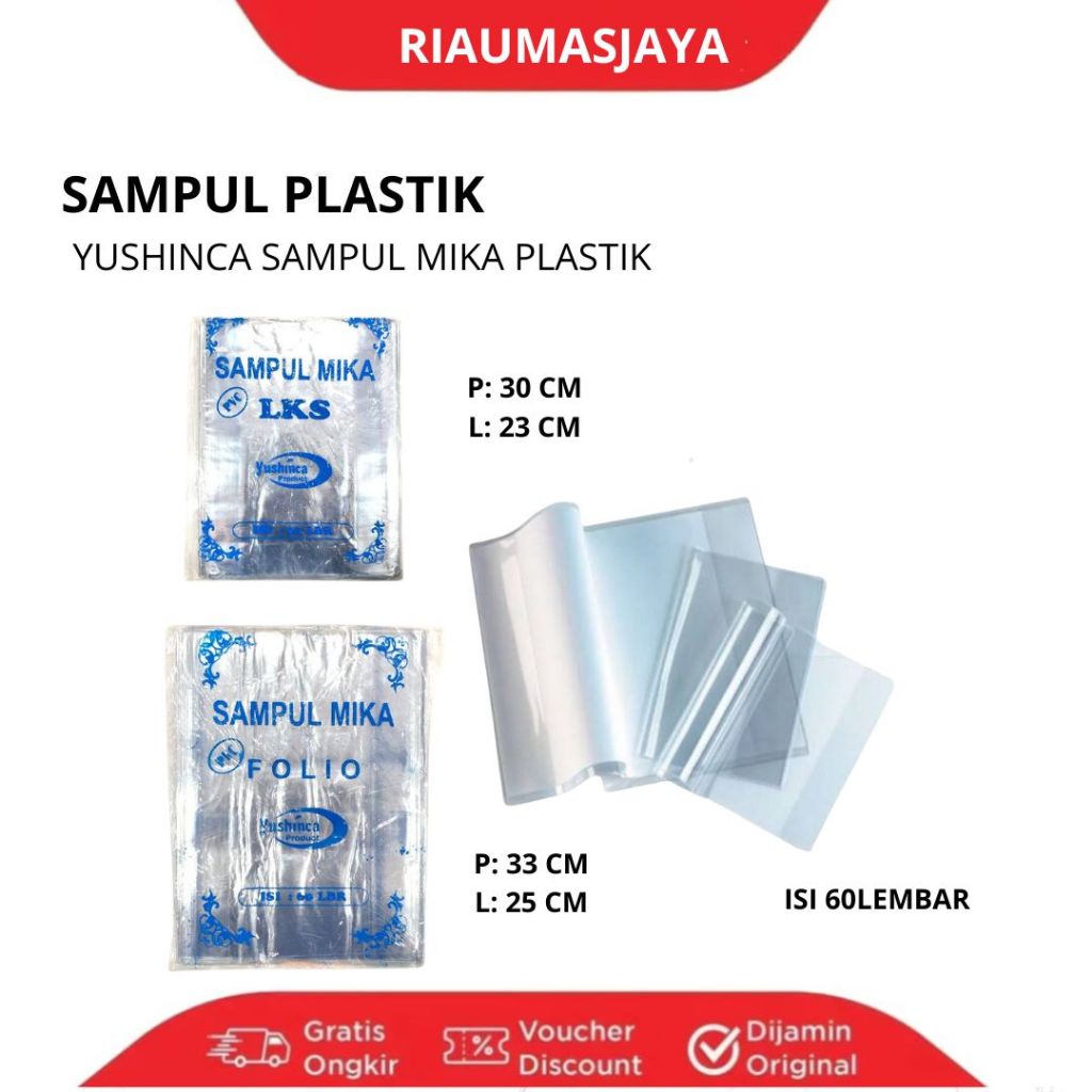 SAMPUL BUKU YUSHINCA MIKA PLASTIK TEBAL
