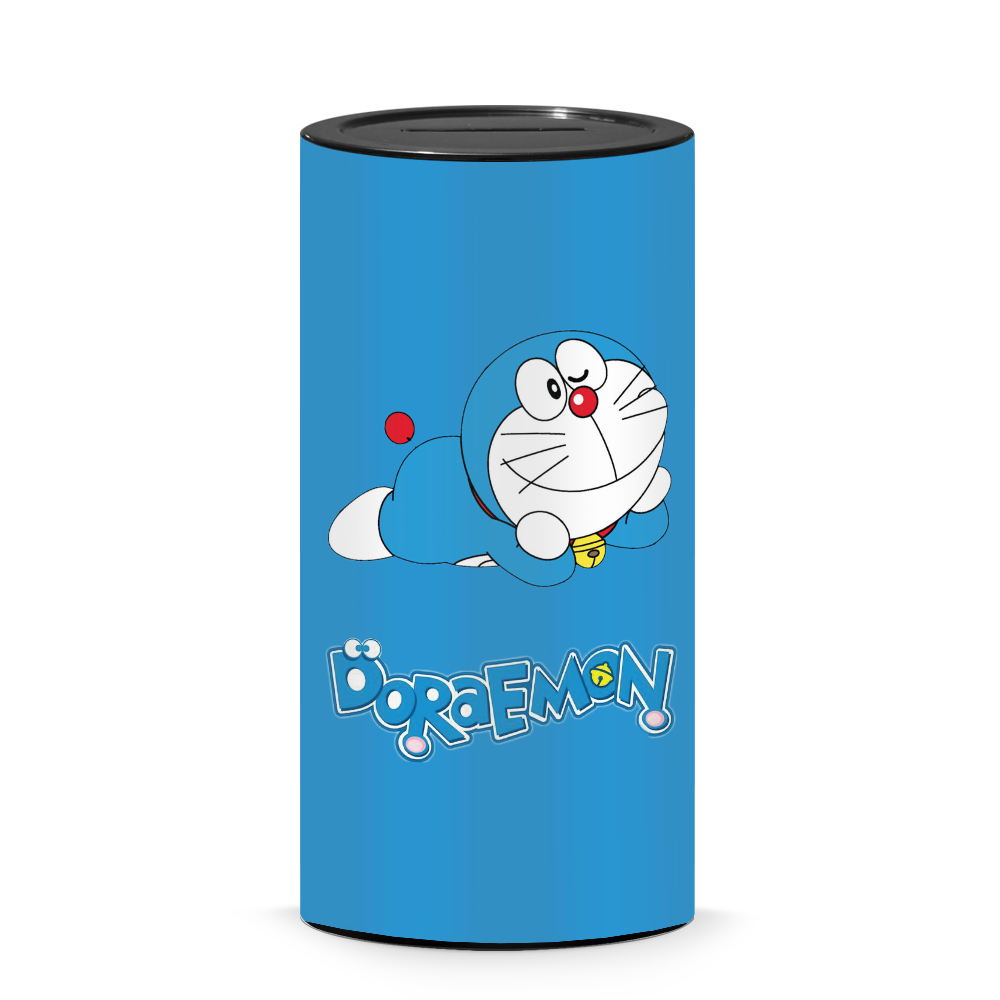 Celengan Kartun Plastik Anak Jumbo 20cm Doraemon target 5 juta 10 juta permanen buka tutup target 30