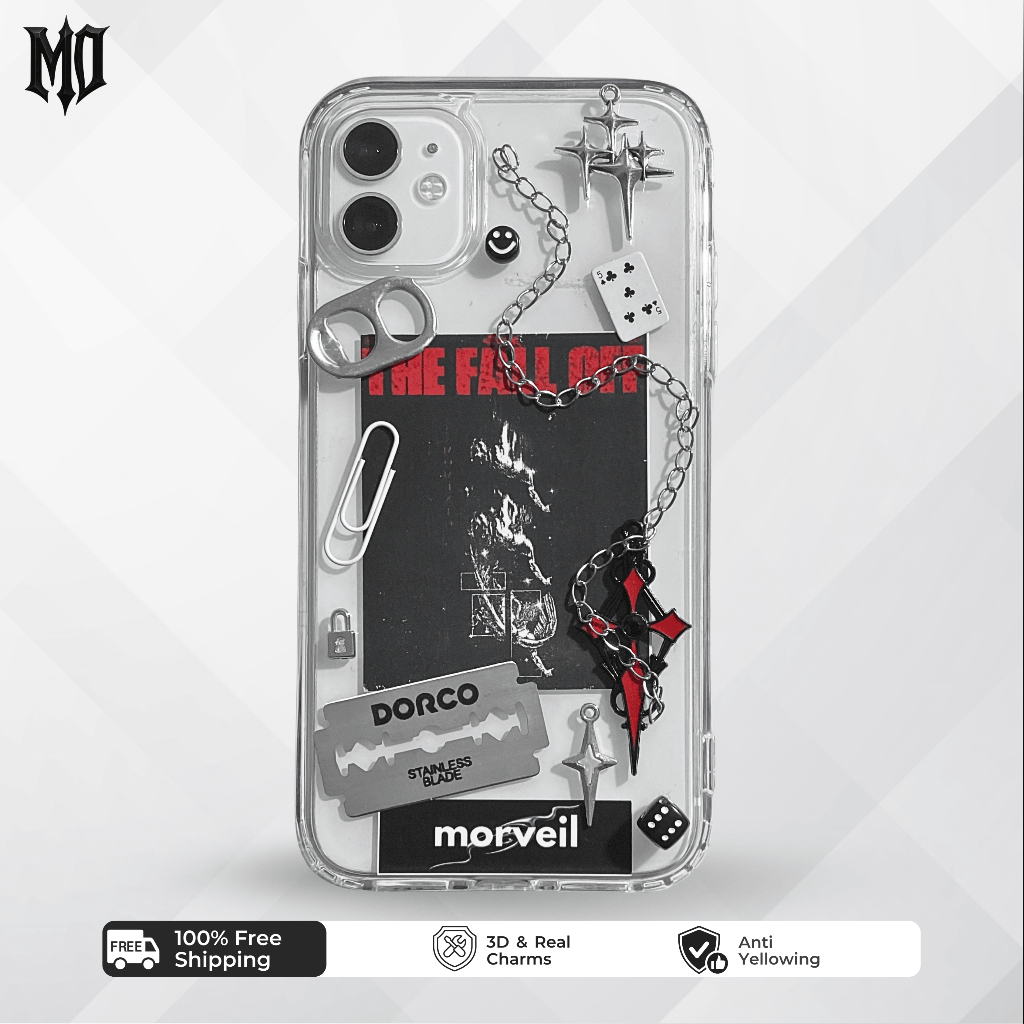 [morveil] Luxe - CASE HP IPHONE ANDROID casing resin unik aesthetic keren gothic y2k - M48