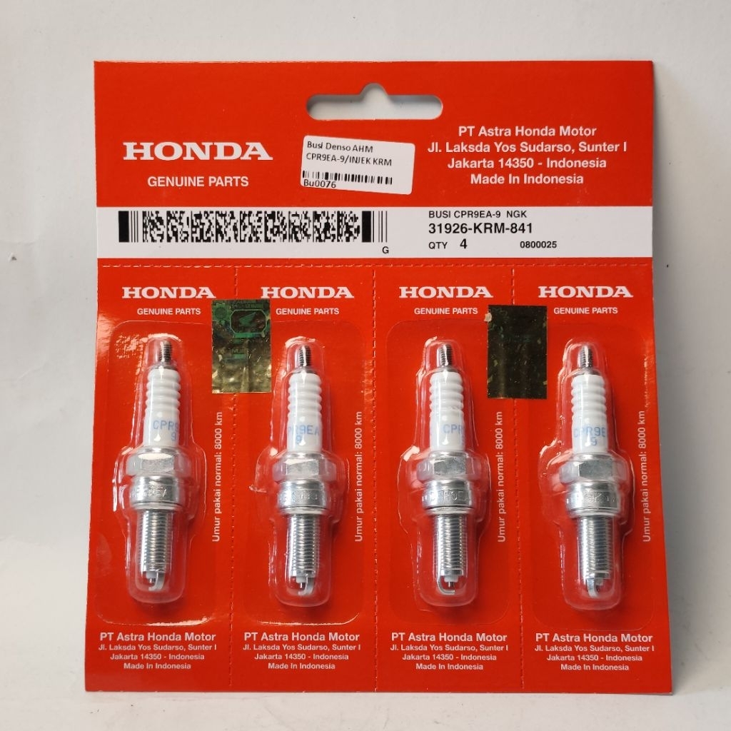 Busi ASLI AHM Busi U27EPR-N9 DENSO 31919-K25-602 Busi Beat eSP Beat Street Beat Deluxe CBR 150 K45 C