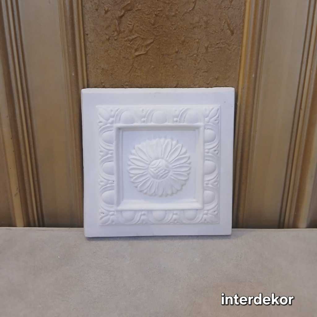 ornamen dinding O36/ornamen plafon/ornamen lampu/Ornamen gypsum 21x21