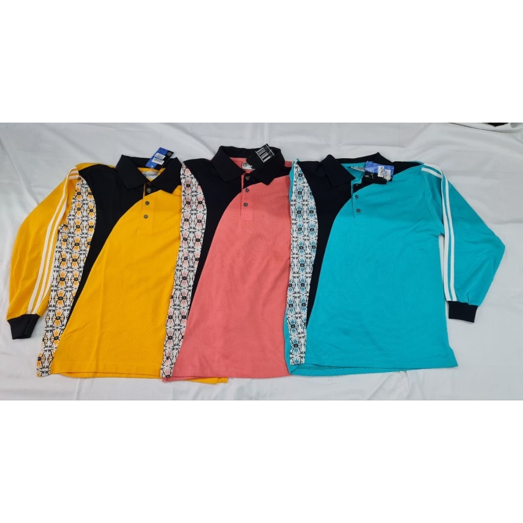 KAOS OLAHRAGA MOTIF BATIK LENGAN PENDEK DAN PANJANG