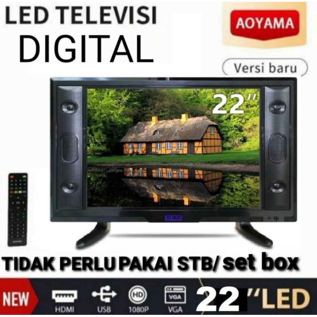 TV LED AOYAMA DIGITAL 22INCH FULL HD USB DVB-T2 TV AOYAMA 22INCH TV AOYAMA 22 INCH TV 22 INCH DIGITA