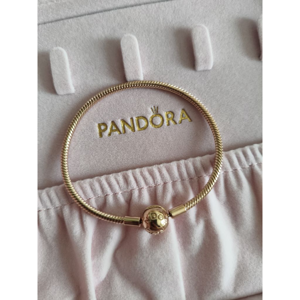 pandora rose gold bracelet preloved