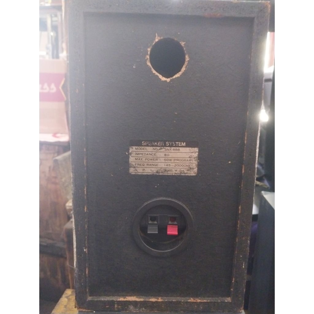 sepasang speaker 6inch pasif