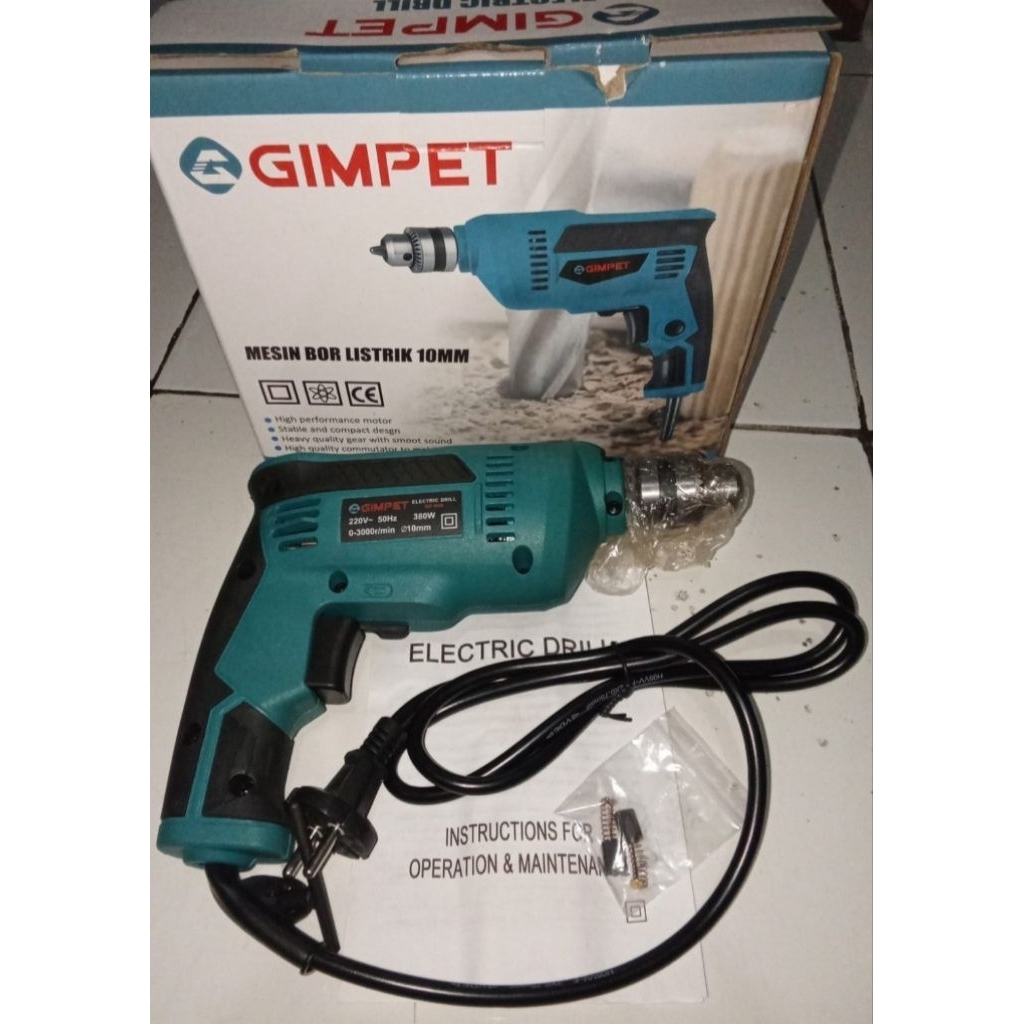 Bor Gimpet ukuran 10mm/Bor Simple/ Bor Murah