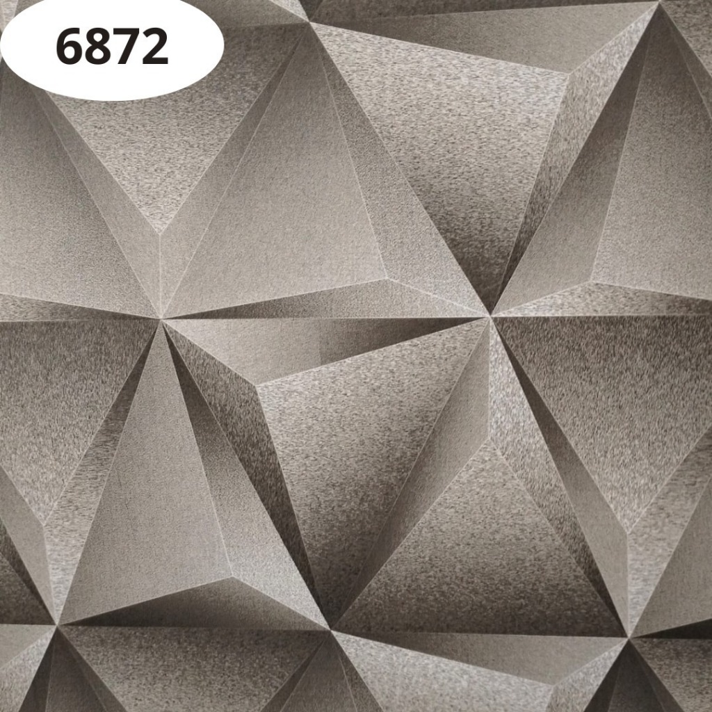 Wallpaper Sticker Dinding Segitiga 3D