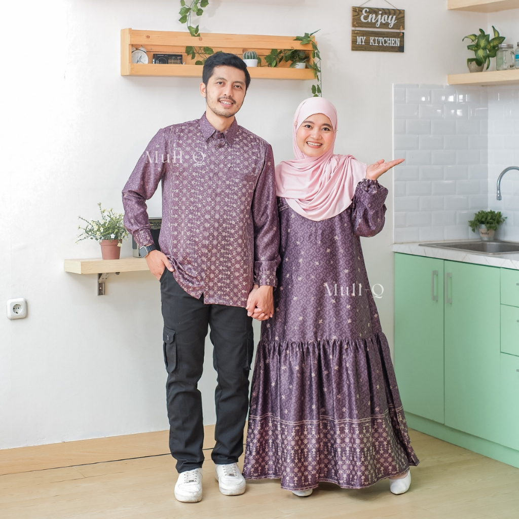 Baju Couple Pasangan Batik Etnik Dior Silk – Serasi & Elegan | Kondangan | Keluarga | Prewedding