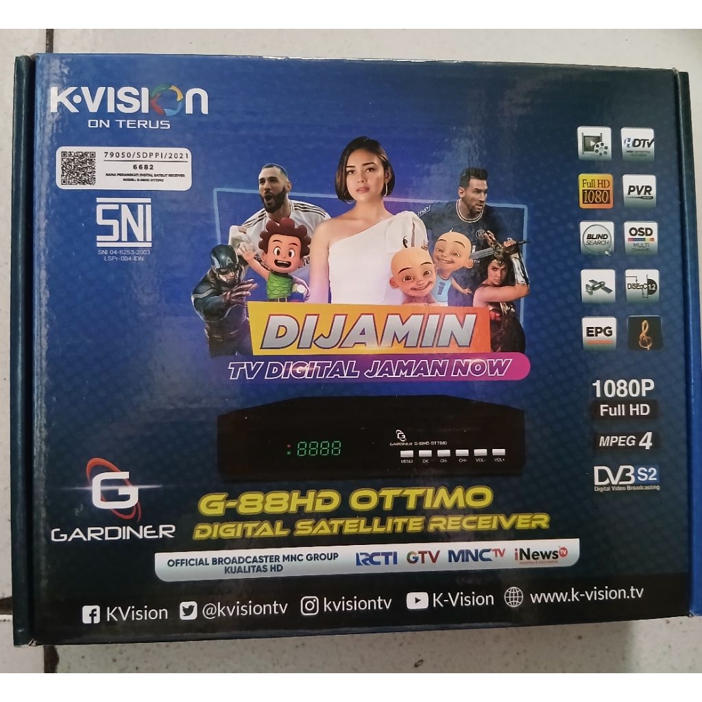 Receiver Gardiner Kvision Nex parabola Bekas Normal