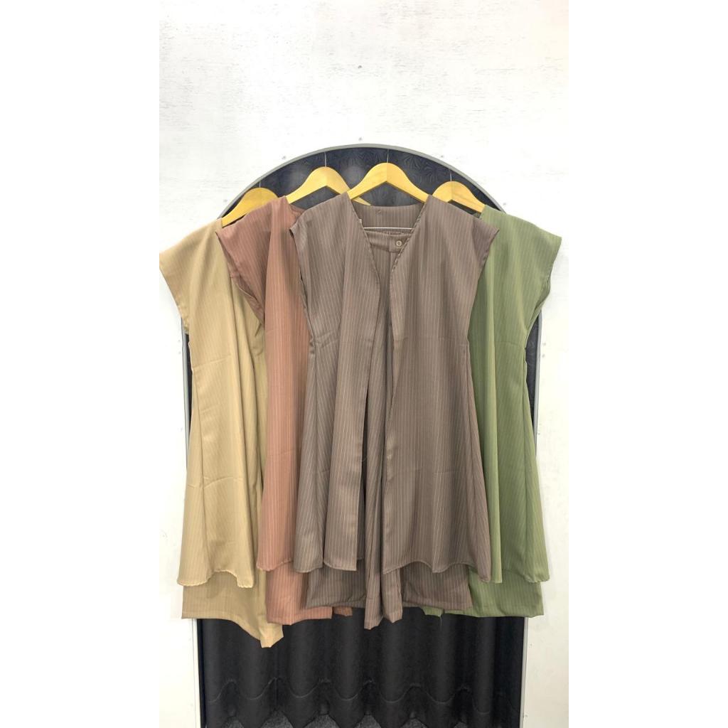 COS002-1 Long Vest Culotte Pants Glorya Collection