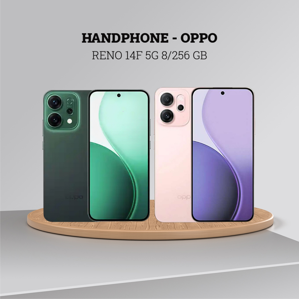 Handphone Oppo Reno 14F 5G kapasitas ram 8 gb internal 256 gb