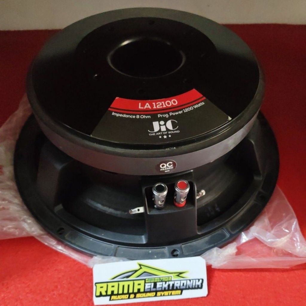 SPIKER JIC LA 12100 VC 4 INCH SUBWOOFER MINIATUR BALAP SPEAKER JIC LA 12 100 ORIGINAL