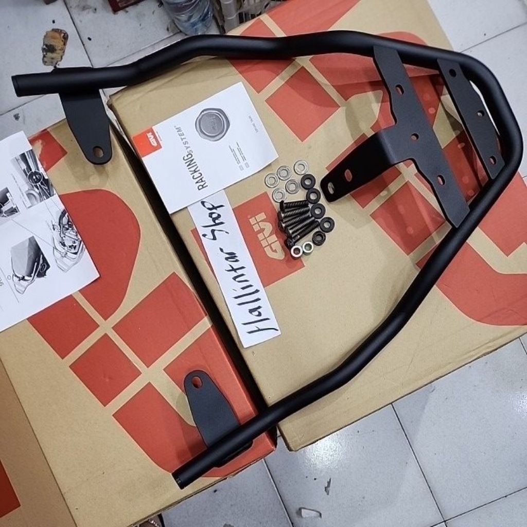 GIVI SRT POLYTRON FOX200 TAHUN 2025 BRACKET BOX MOTOR LISTRIK